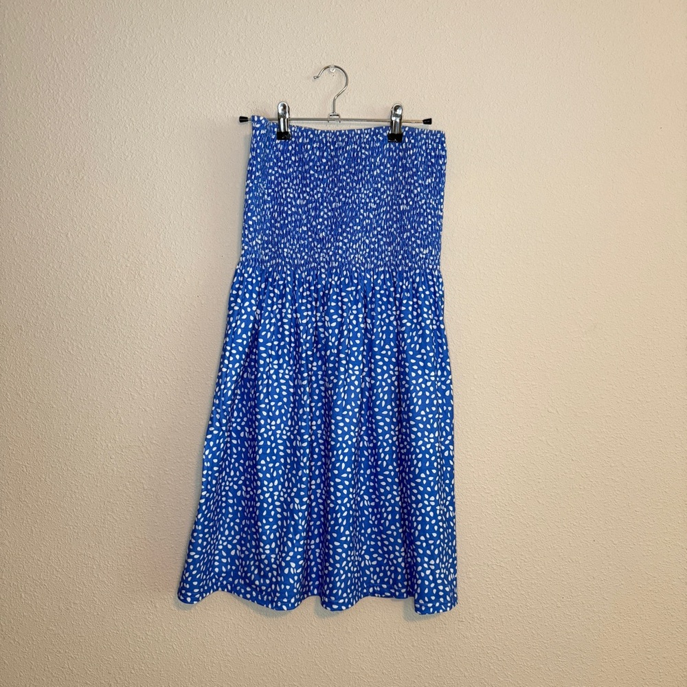 Blue Patterned Women's Dress